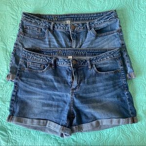 TWO PAIR Lauren Conrad Denim Shorts